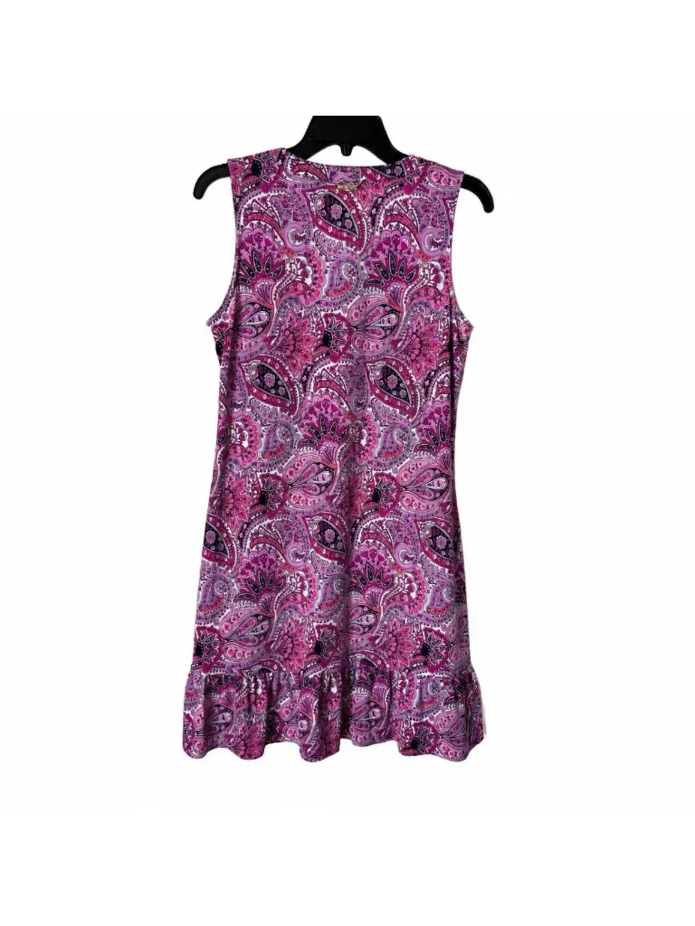 Michael Kors Women Pink Paisley Sleeveless Knee Length Dress Size M